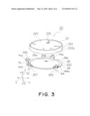 ANTENNA WITH A METALLIC HOLDER DISPOSED BETWEEN AN ANTENNA ELEMENT AND A CIRCUIT BOARD diagram and image