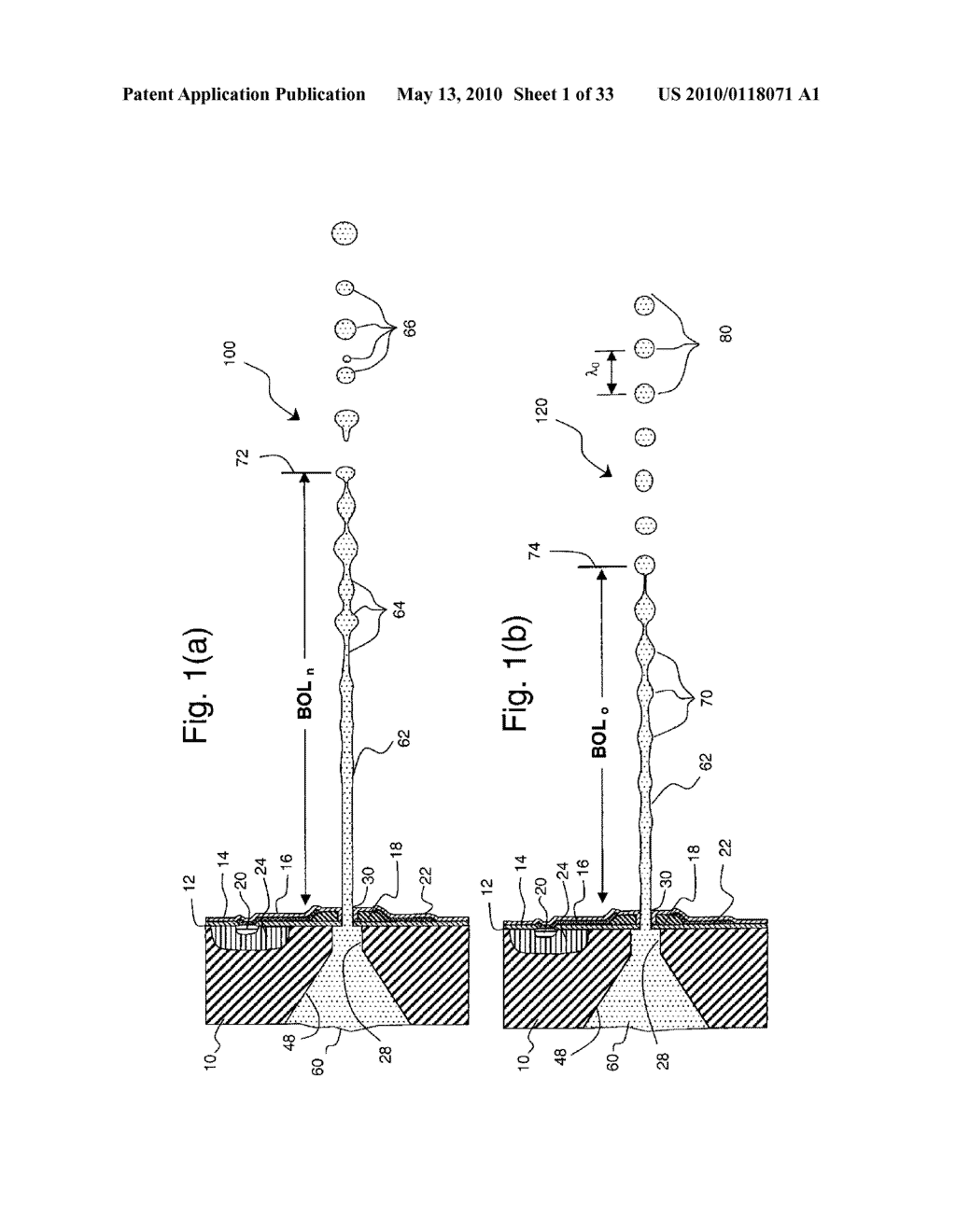 CONTINUOUS INK JET APPARATUS AND METHOD USING A PLURALITY OF BREAK-OFF TIMES - diagram, schematic, and image 02