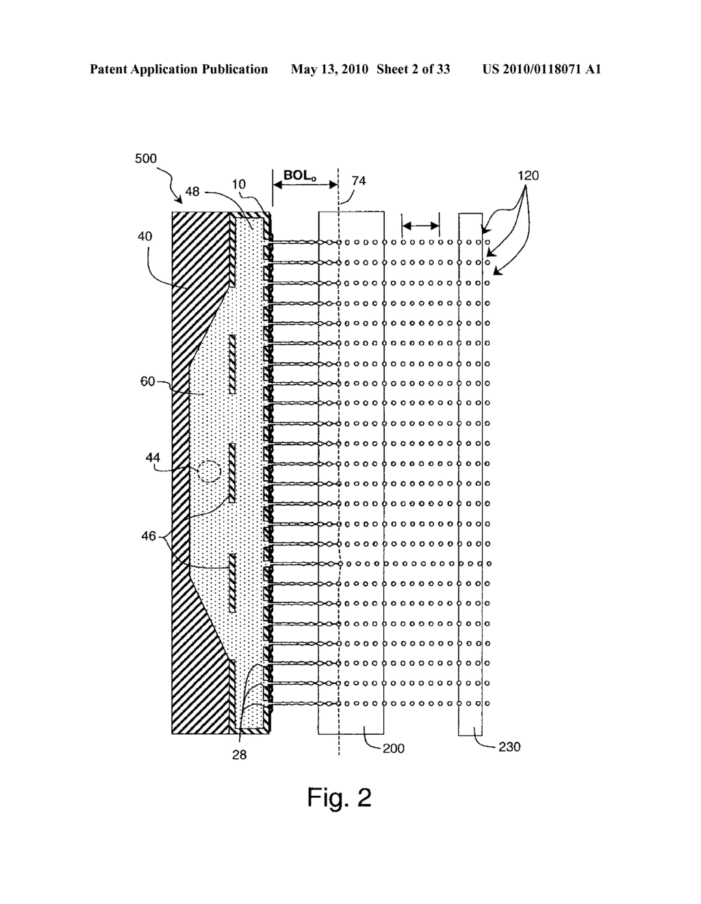 CONTINUOUS INK JET APPARATUS AND METHOD USING A PLURALITY OF BREAK-OFF TIMES - diagram, schematic, and image 03
