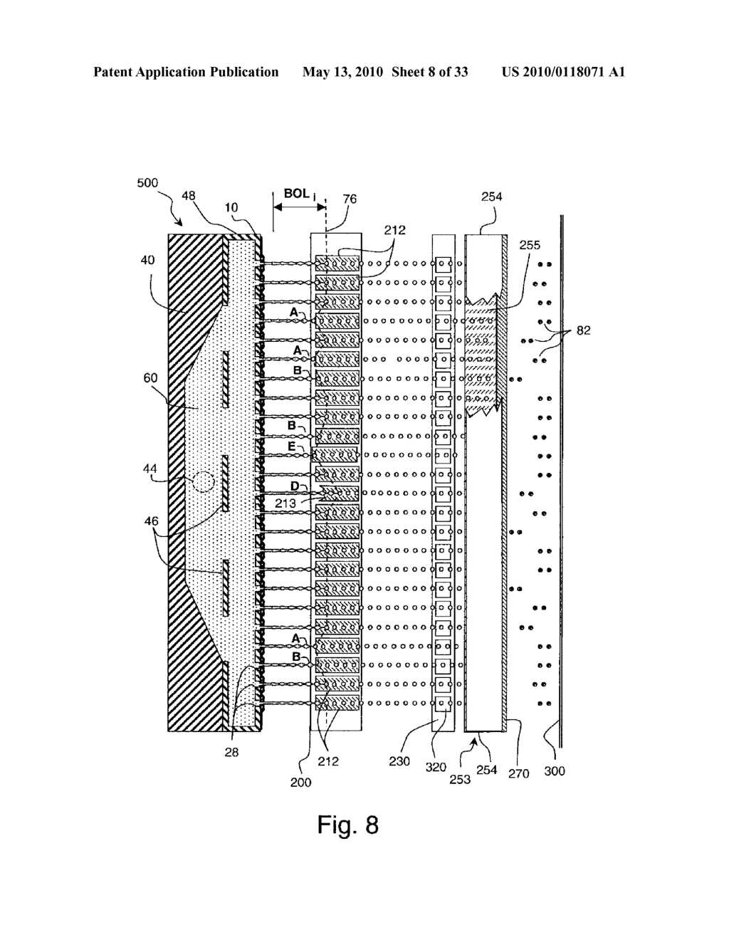 CONTINUOUS INK JET APPARATUS AND METHOD USING A PLURALITY OF BREAK-OFF TIMES - diagram, schematic, and image 09