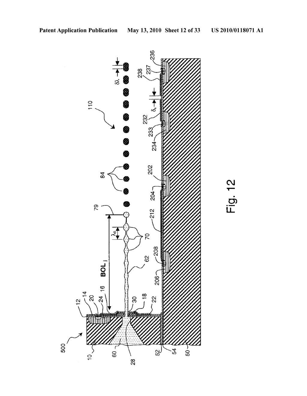 CONTINUOUS INK JET APPARATUS AND METHOD USING A PLURALITY OF BREAK-OFF TIMES - diagram, schematic, and image 13