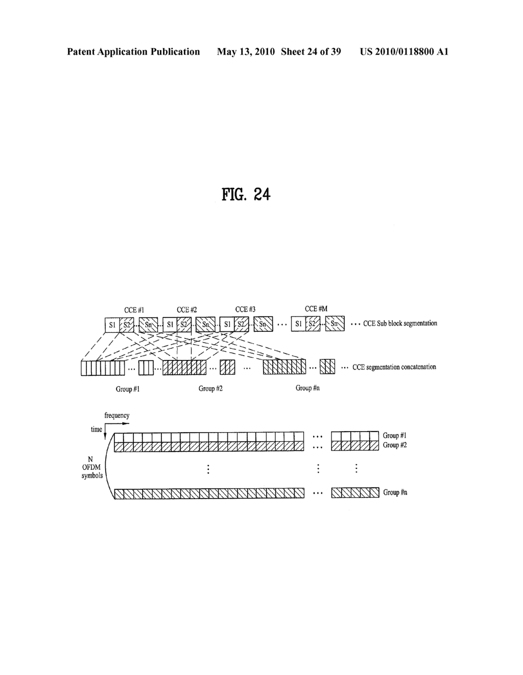 METHOD FOR TRANSMITTING DOWNLINK CONTROL CHANNEL IN A MOBILE COMMUNICATIONS SYSTEM AND A METHOD FOR MAPPING THE CONTROL CHANNEL TO PHYSICAL RESOURCE USING BLOCK INTERLEAVER IN A MOBILE COMMUNICATIONS SYSTEM - diagram, schematic, and image 25