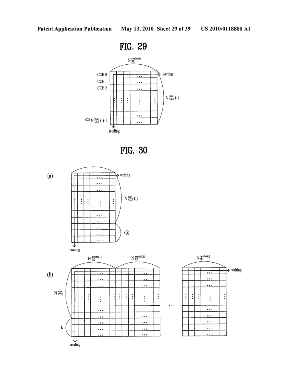 METHOD FOR TRANSMITTING DOWNLINK CONTROL CHANNEL IN A MOBILE COMMUNICATIONS SYSTEM AND A METHOD FOR MAPPING THE CONTROL CHANNEL TO PHYSICAL RESOURCE USING BLOCK INTERLEAVER IN A MOBILE COMMUNICATIONS SYSTEM - diagram, schematic, and image 30