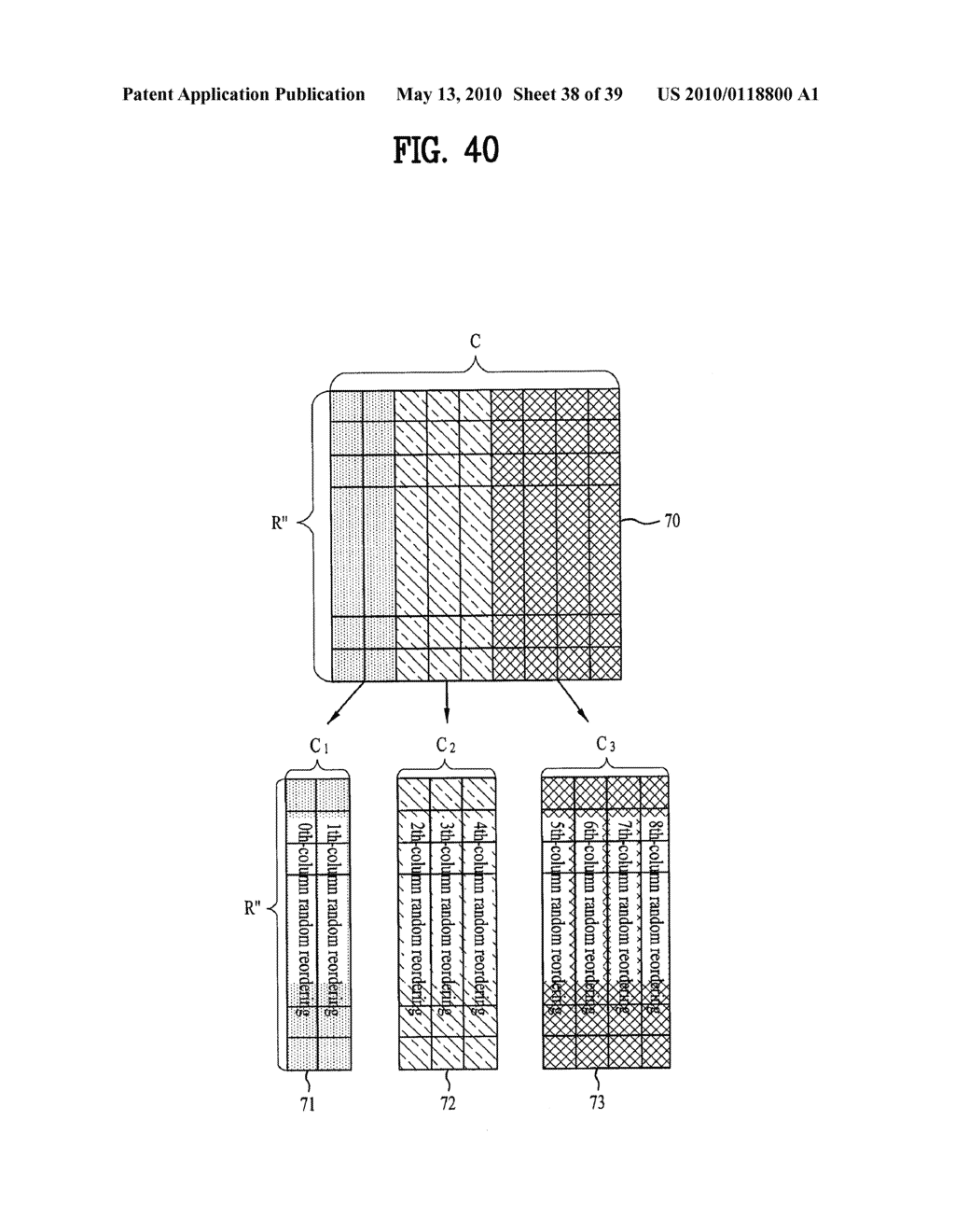 METHOD FOR TRANSMITTING DOWNLINK CONTROL CHANNEL IN A MOBILE COMMUNICATIONS SYSTEM AND A METHOD FOR MAPPING THE CONTROL CHANNEL TO PHYSICAL RESOURCE USING BLOCK INTERLEAVER IN A MOBILE COMMUNICATIONS SYSTEM - diagram, schematic, and image 39