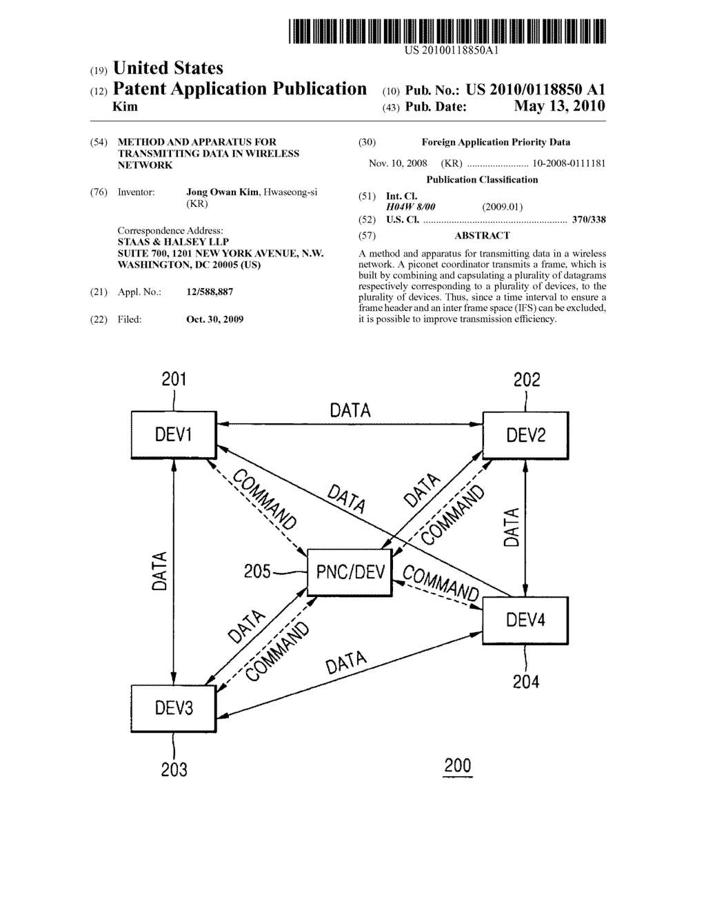 Method and apparatus for transmitting data in wireless network - diagram, schematic, and image 01