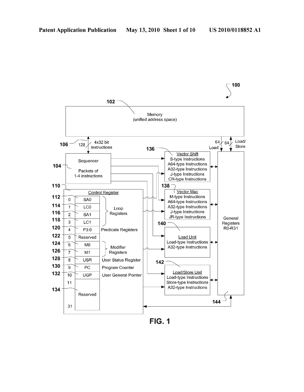 System and Method of Processing Data Using Scalar/Vector Instructions - diagram, schematic, and image 02