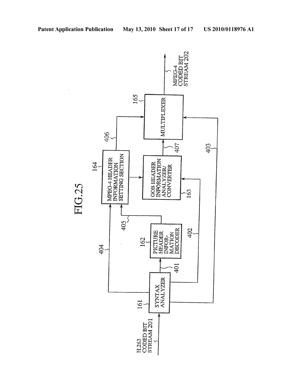 IMAGE DECODING APPARATUS, IMAGE CODING APPARATUS, IMAGE COMMUNICATIONS SYSTEM AND CODED BIT STREAM CONVERTING APPARATUS - diagram, schematic, and image 18