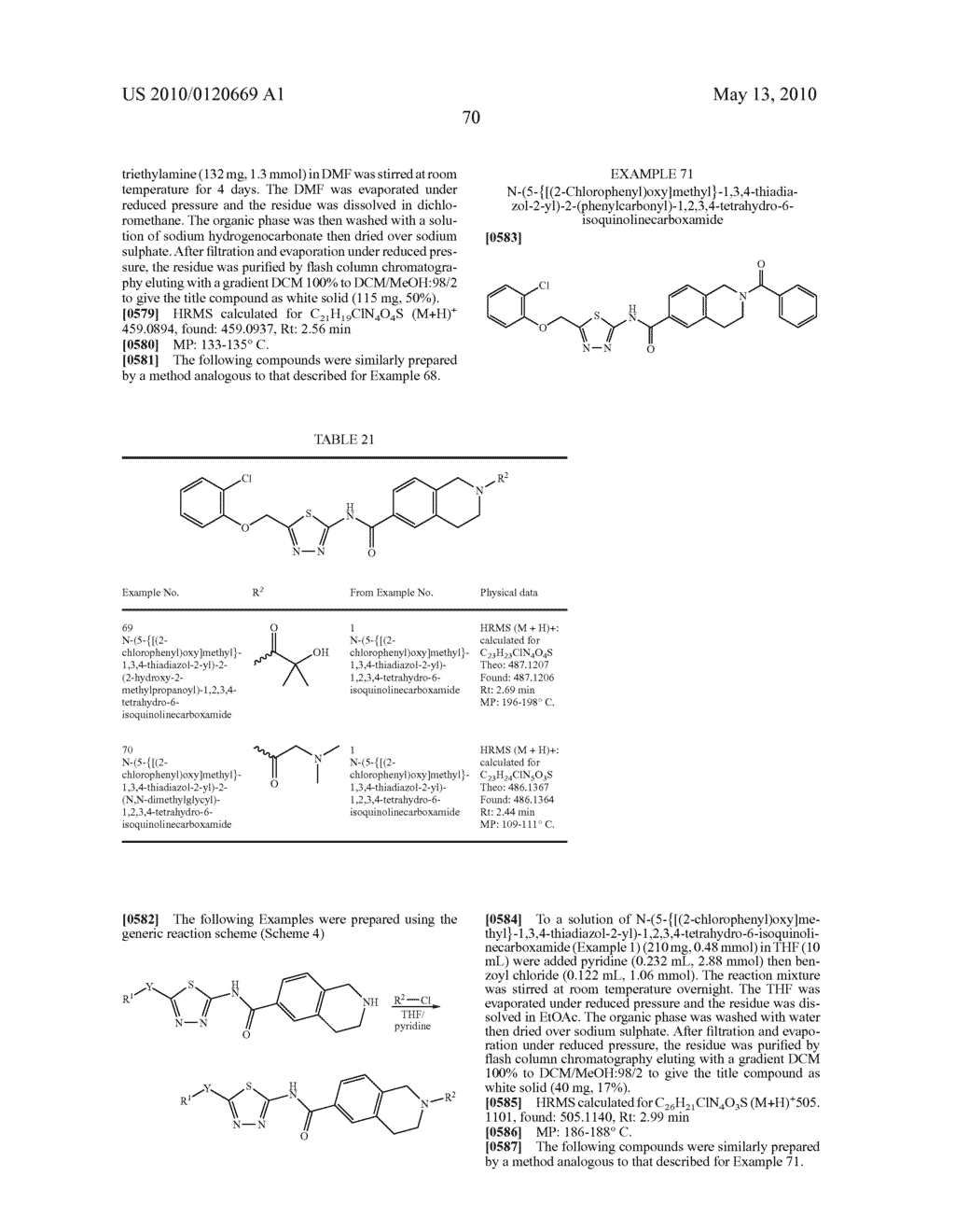 THIADIAZOLE DERIVATIVES, INHIBITORS OF STEAROYL-COA DESATURASE - diagram, schematic, and image 71