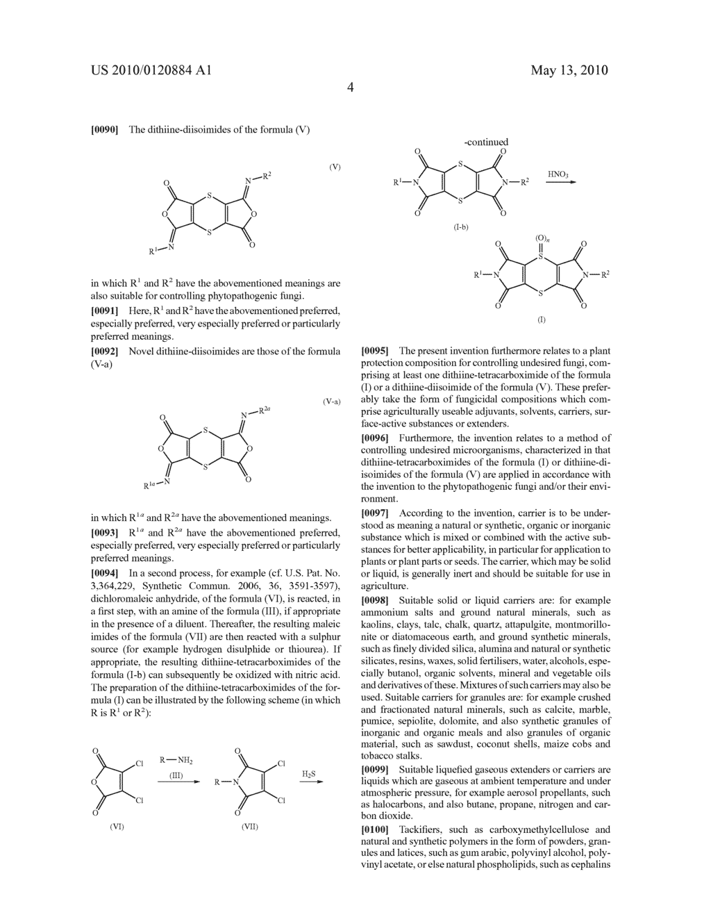 USE OF DITHIINE-TETRACARBOXIMIDES FOR CONTROLLING PHYTOPATHOGENIC FUNGI - diagram, schematic, and image 05