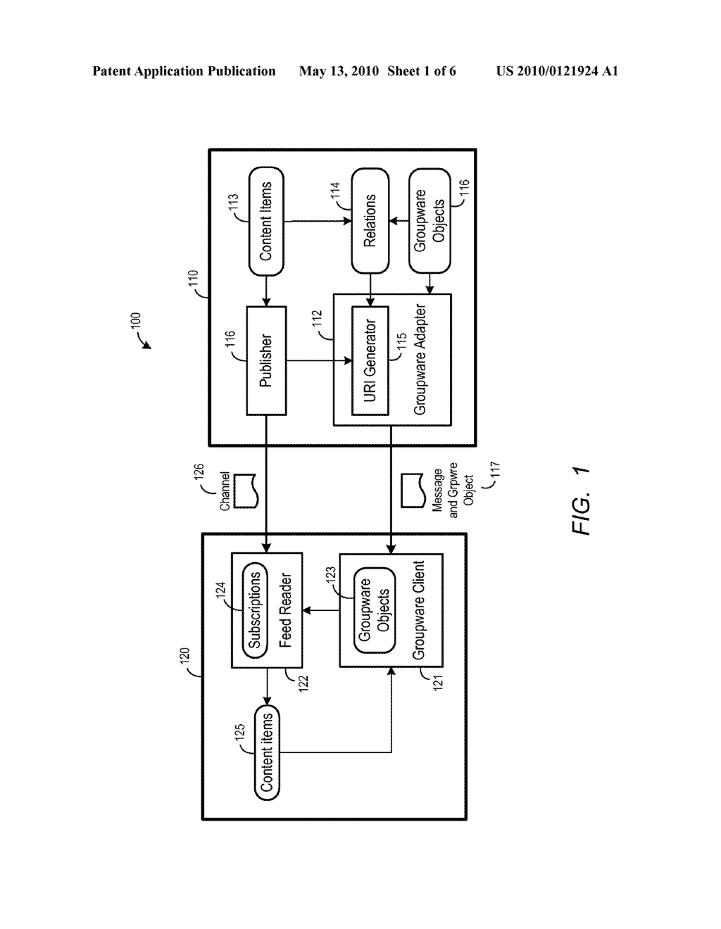 ASSOCIATION OF A GROUPWARE OBJECT WITH SEQUENTIALLY-UPDATED CONTENT ITEMS - diagram, schematic, and image 02