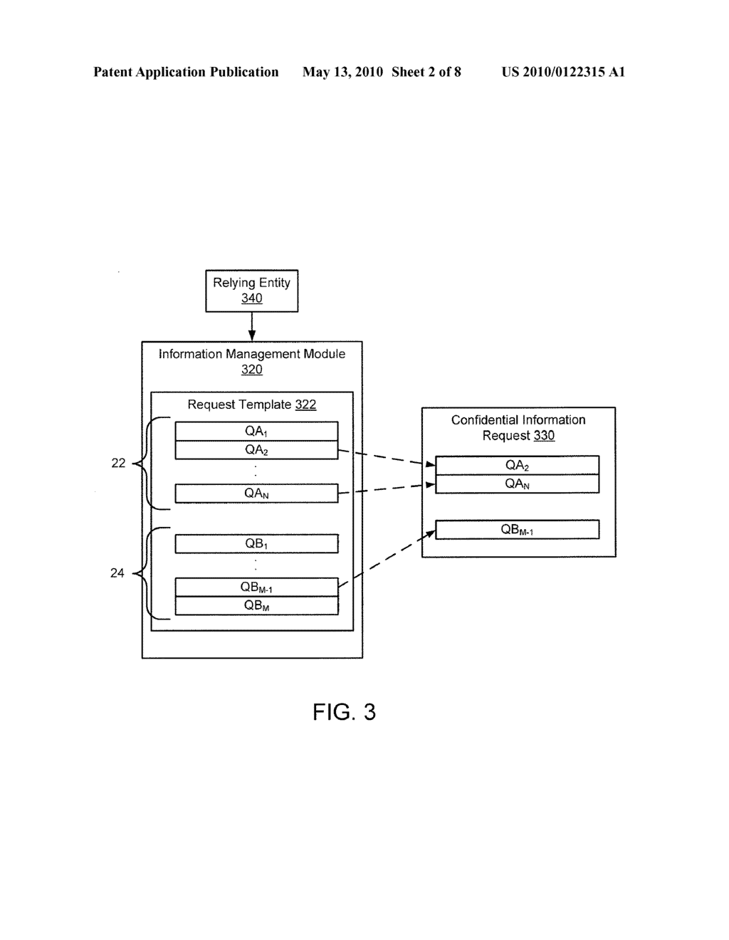 METHODS AND APPARATUS RELATED TO TRANSMISSION OF CONFIDENTIAL INFORMATION TO A RELYING ENTITY - diagram, schematic, and image 03