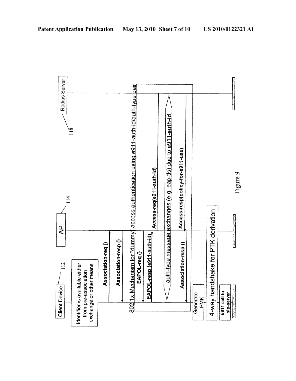 SYSTEM AND METHOD FOR AUTHENTICATION FOR WIRELESS EMERGENCY SERVICES - diagram, schematic, and image 08