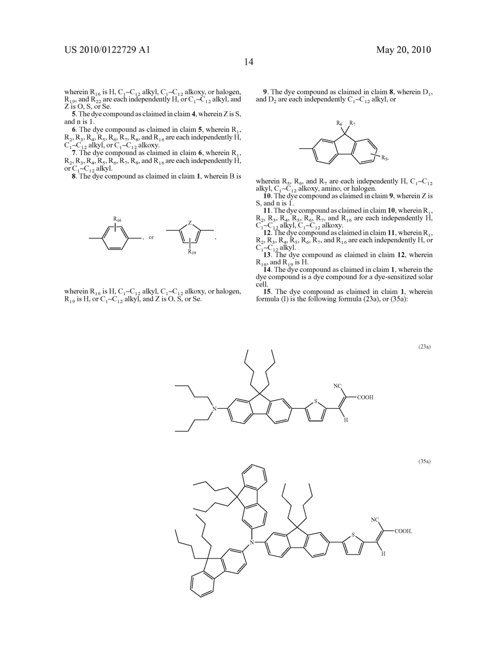 Dye compound and photoelectric component using the same - diagram, schematic, and image 15