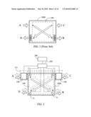 Double flow-circuit heat exchange device for periodic positive and reverse directional pumping diagram and image