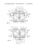 Double flow-circuit heat exchange device for periodic positive and reverse directional pumping diagram and image