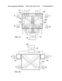 Double flow-circuit heat exchange device for periodic positive and reverse directional pumping diagram and image