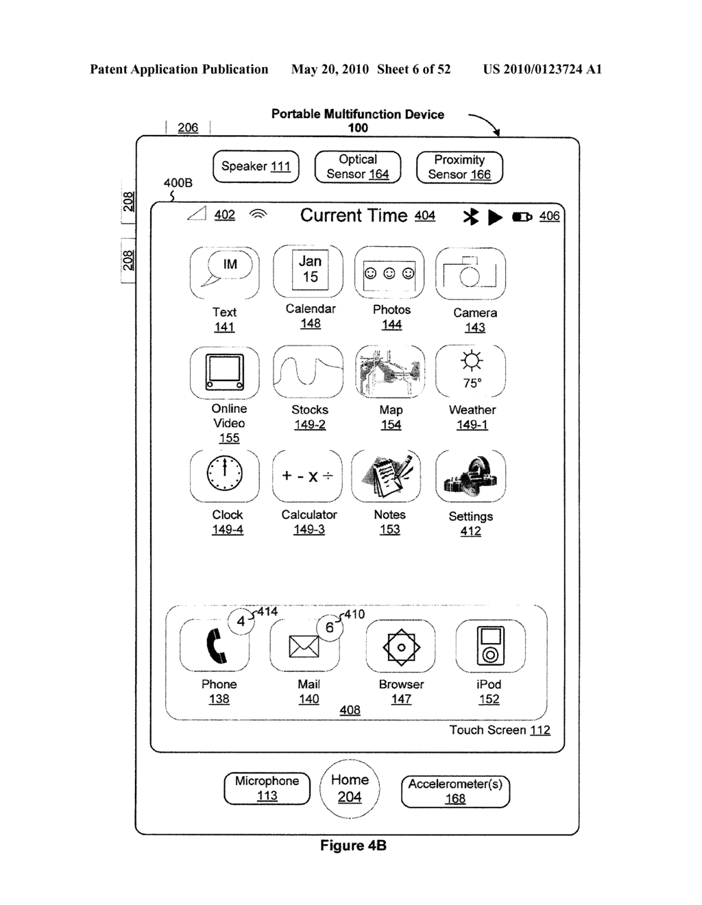 Portable Touch Screen Device, Method, and Graphical User Interface for Using Emoji Characters - diagram, schematic, and image 07