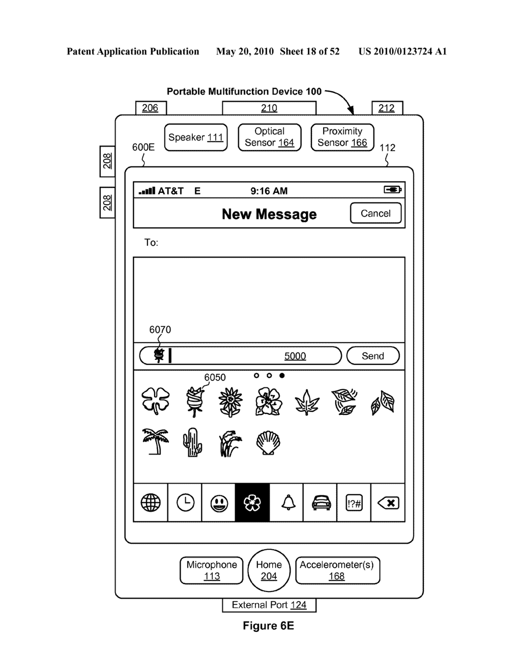 Portable Touch Screen Device, Method, and Graphical User Interface for Using Emoji Characters - diagram, schematic, and image 19