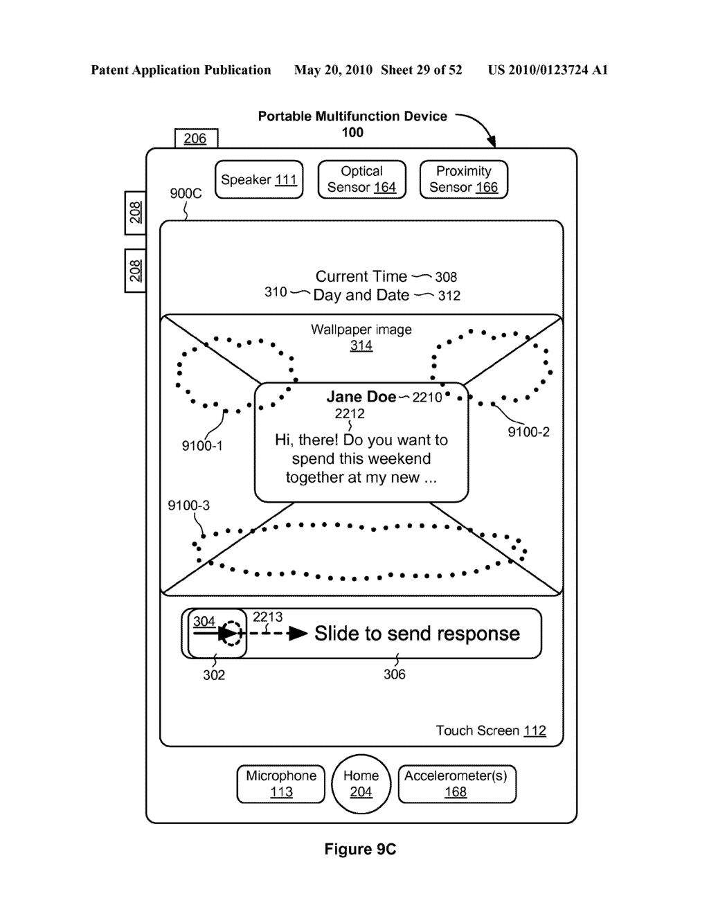 Portable Touch Screen Device, Method, and Graphical User Interface for Using Emoji Characters - diagram, schematic, and image 30