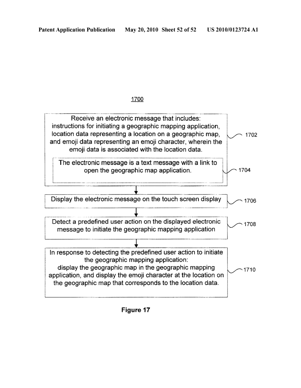 Portable Touch Screen Device, Method, and Graphical User Interface for Using Emoji Characters - diagram, schematic, and image 53