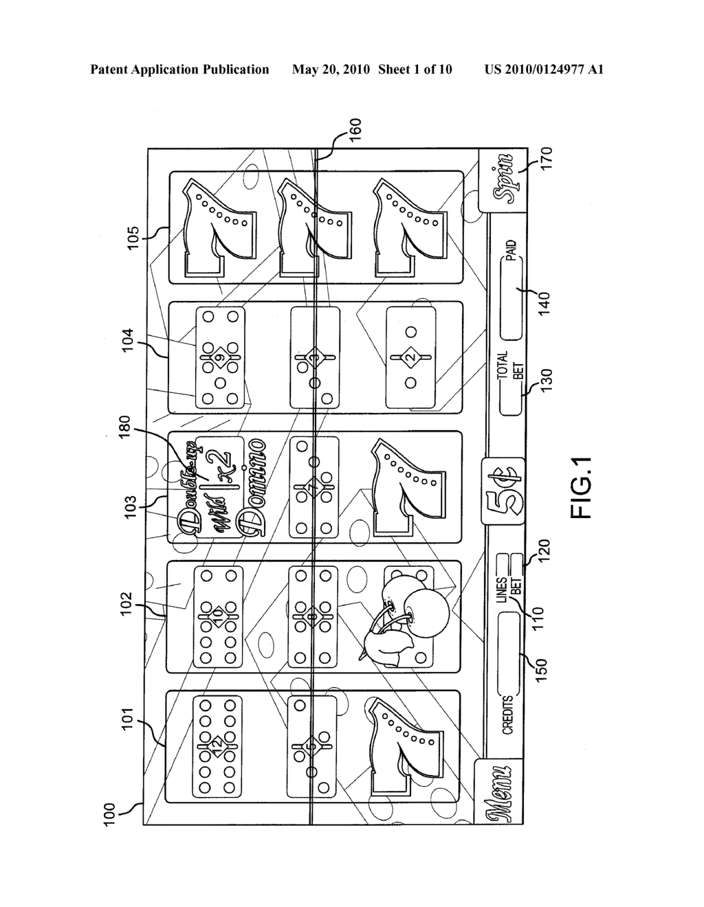 Networked Gaming System With Orientable Indicia and Method - diagram, schematic, and image 02