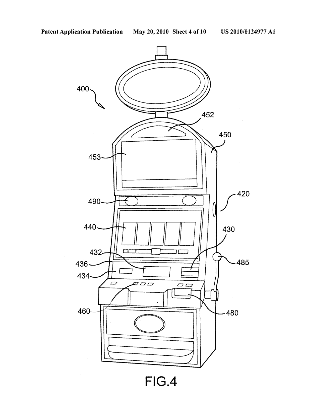 Networked Gaming System With Orientable Indicia and Method - diagram, schematic, and image 05