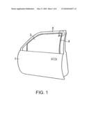 Glass run having a molded part attached to doorframes of vehicles diagram and image