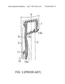 Glass run having a molded part attached to doorframes of vehicles diagram and image