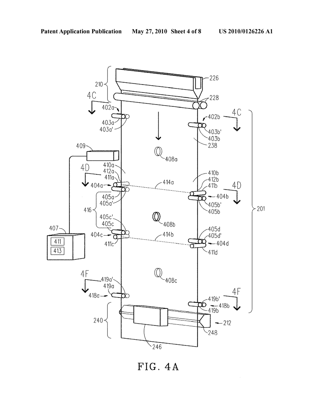 Glass Sheet Stabilizing System, Glass Manufacturing System and Method for Making A Glass Sheet - diagram, schematic, and image 05