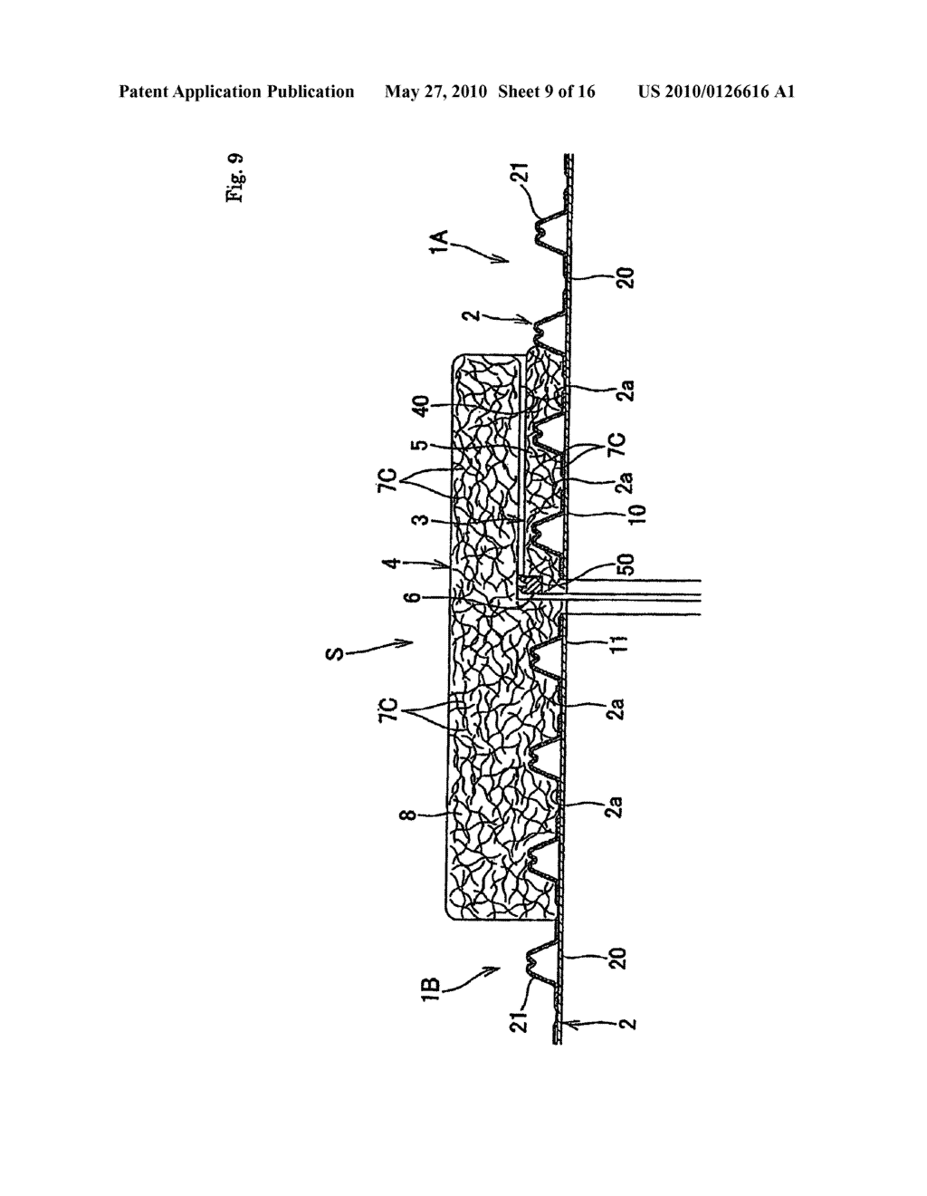 Connection structure of wave-shaped synthetic resin pipes, wave-shaped synthetic resin pipes used for the connection structure, and manufacturing method thereof - diagram, schematic, and image 10