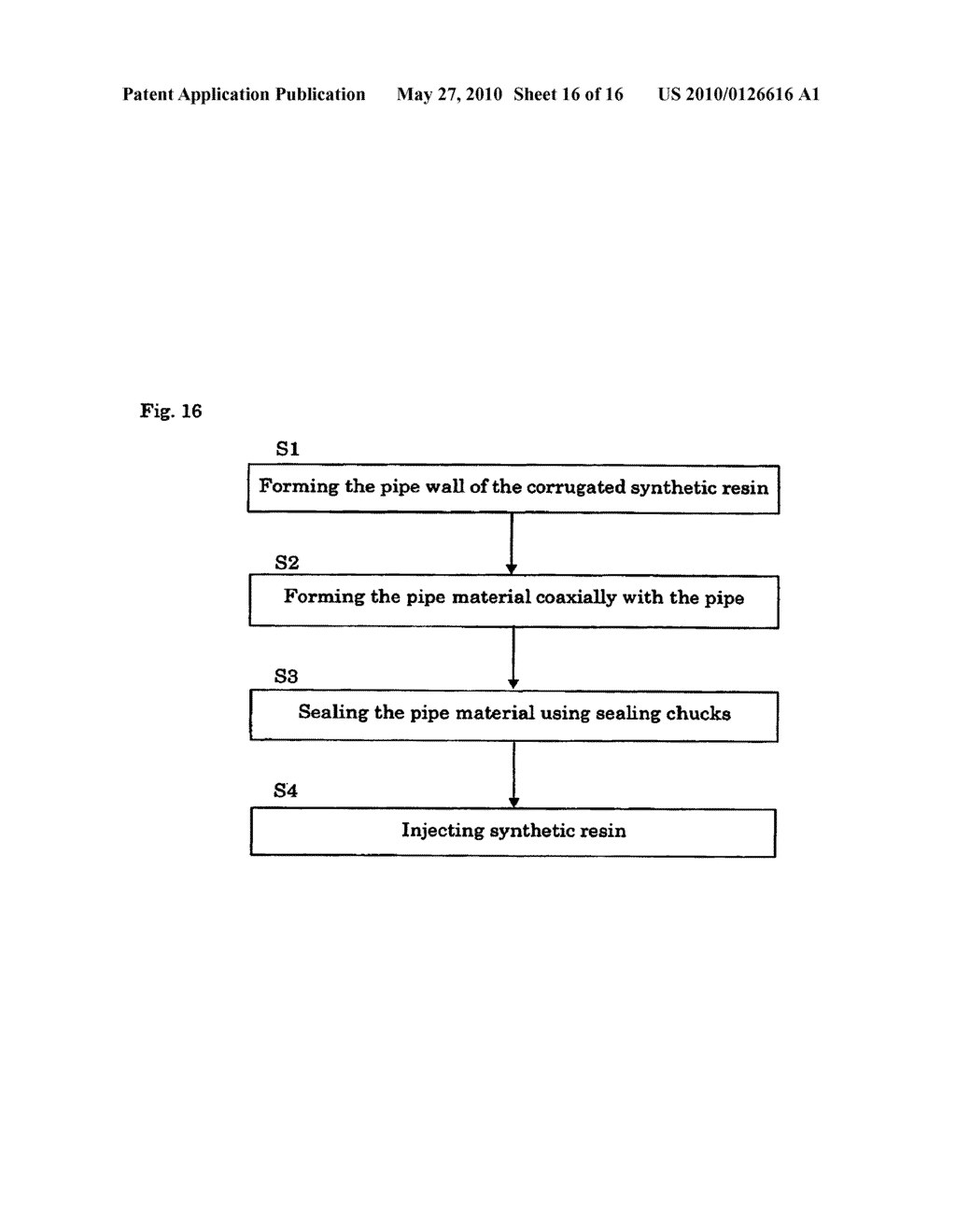 Connection structure of wave-shaped synthetic resin pipes, wave-shaped synthetic resin pipes used for the connection structure, and manufacturing method thereof - diagram, schematic, and image 17