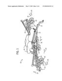 IMPLEMENT FRAME WITH FRONT FOLDING WINGS AND TRANSPORT WHEELS diagram and image