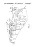 Gas can mounting structure for gas-operated nail gun diagram and image