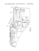 Gas can mounting structure for gas-operated nail gun diagram and image