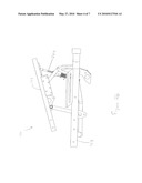 LOCKABLE RECLINING ADJUSTMENT DEVICE TO CONTROL THE TILTING OF THE SEAT FRAME OF A MANUAL WHEELCHAIR diagram and image