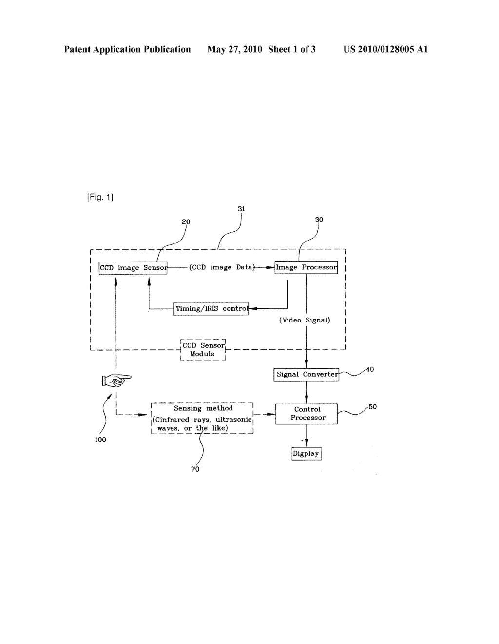 TOUCH PANEL BY OPTICS UNIT SENSOR - diagram, schematic, and image 02