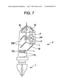 PROJECTION IMAGE DISPLAY DEVICE AND PROJECTION OPTICAL SYSTEM diagram and image