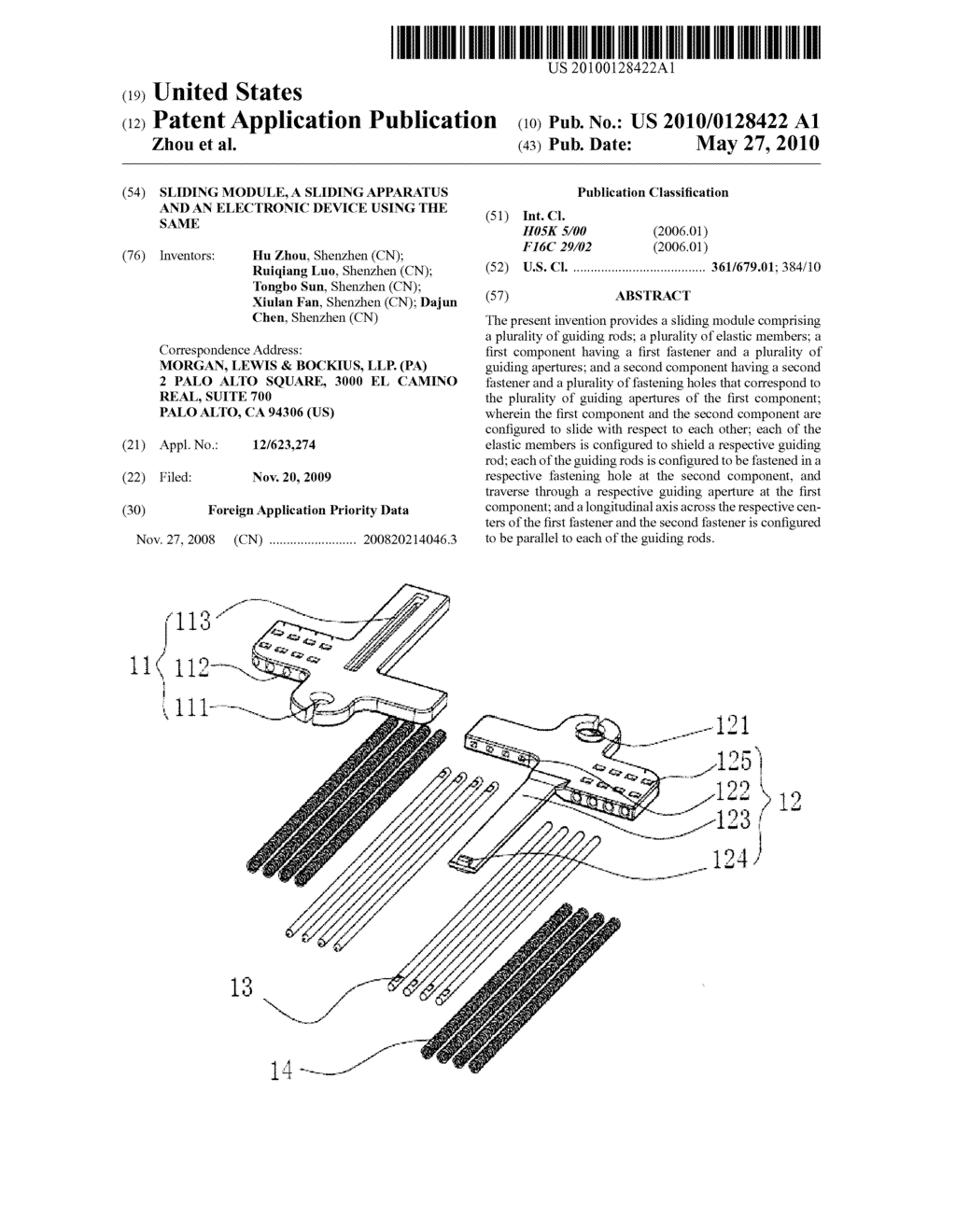 Sliding Module, a Sliding Apparatus and an Electronic Device Using the Same - diagram, schematic, and image 01