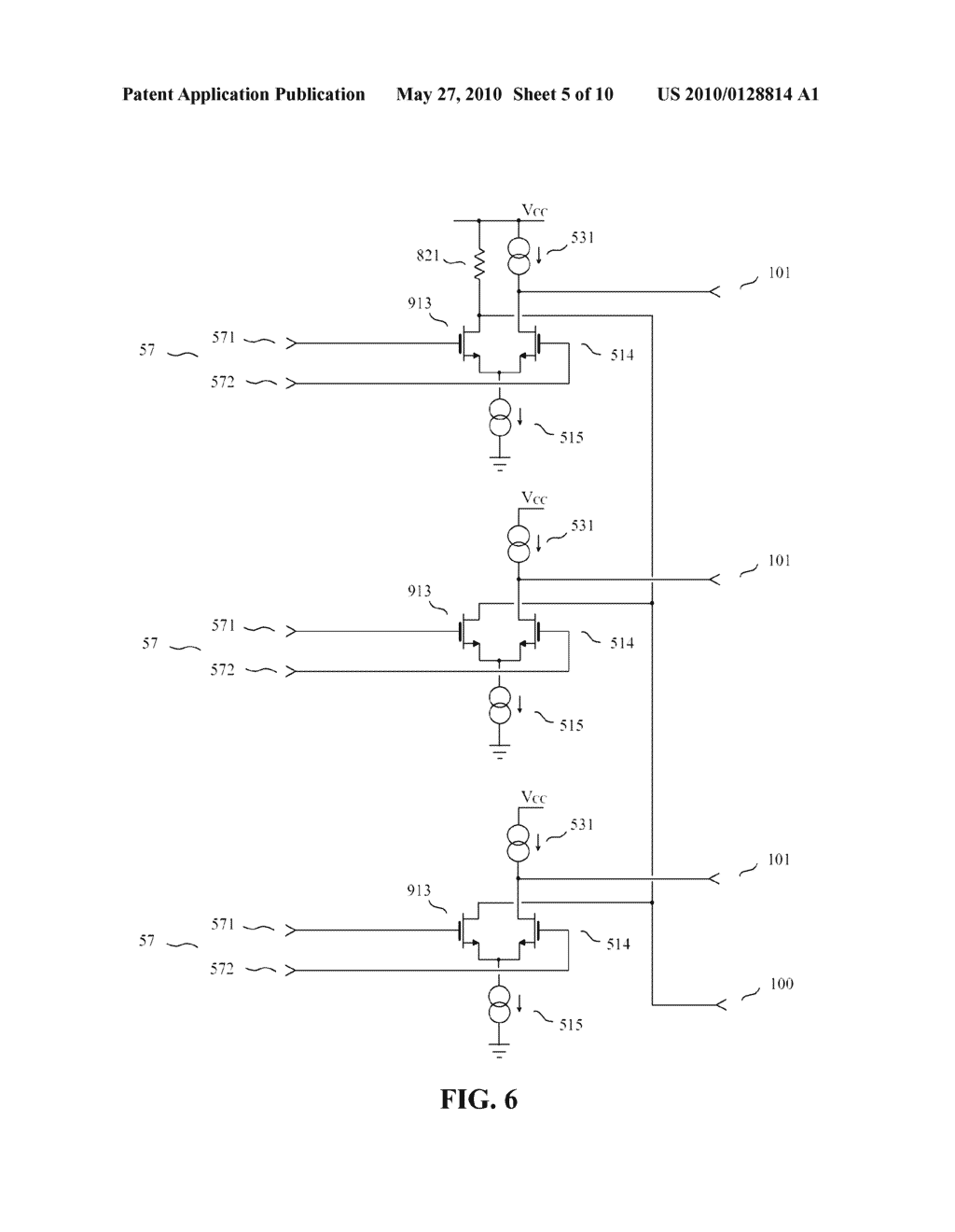 PSEUDO-DIFFERENTIAL INTERFACING DEVICE HAVING A BALANCING CIRCUIT - diagram, schematic, and image 06