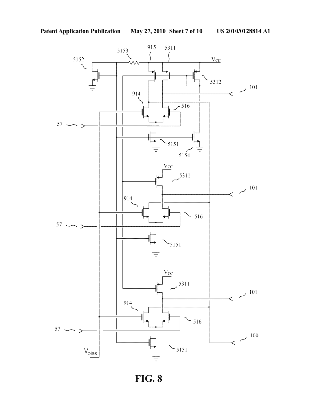 PSEUDO-DIFFERENTIAL INTERFACING DEVICE HAVING A BALANCING CIRCUIT - diagram, schematic, and image 08