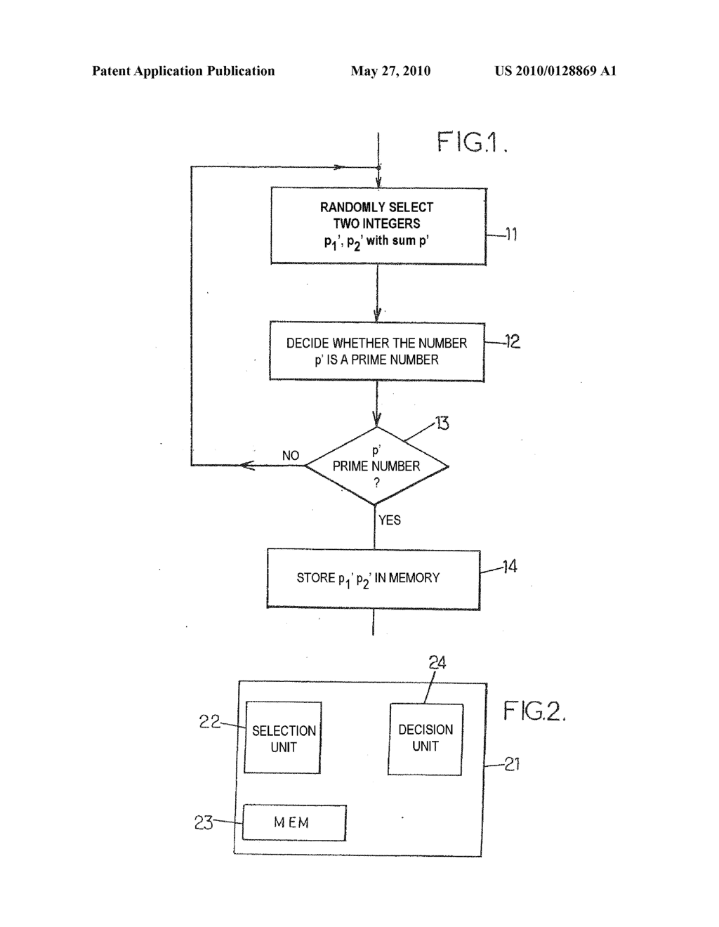 METHOD AND DEVICE FOR EXECUTING A CRYPTOGRAPHIC CALCULATION - diagram, schematic, and image 02