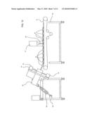 Intermittent flow extrusion process and food product diagram and image