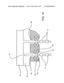 Intermittent flow extrusion process and food product diagram and image