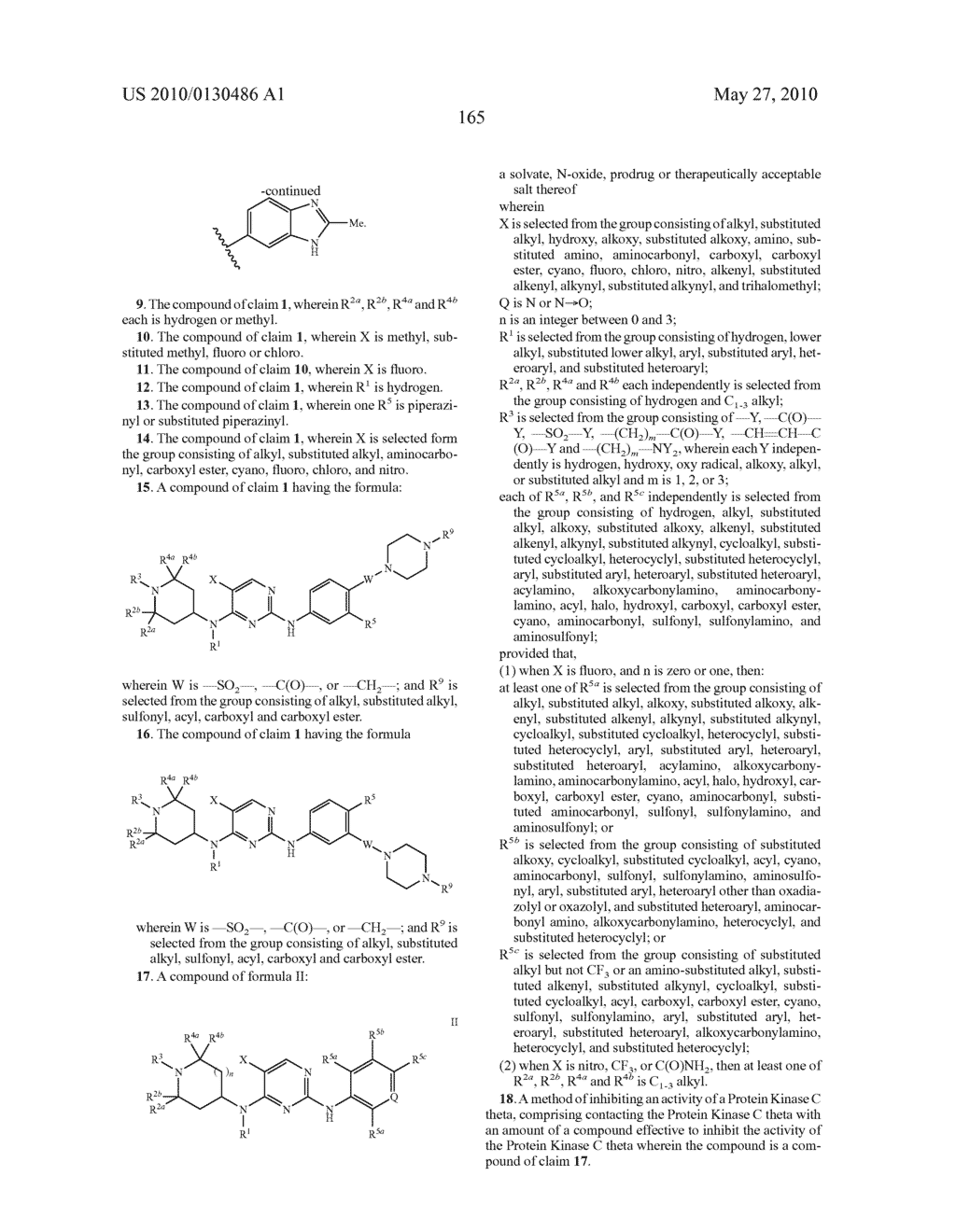CYCLIC AMINE SUBSTITUTED PYRIMIDINEDIAMINES AS PKC INHIBITORS - diagram, schematic, and image 166