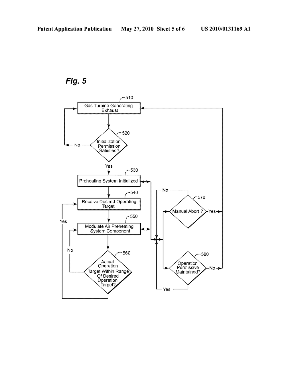  METHOD OF CONTROLLING AN AIR PREHEATING SYSTEM OF A GAS TURBINE - diagram, schematic, and image 06