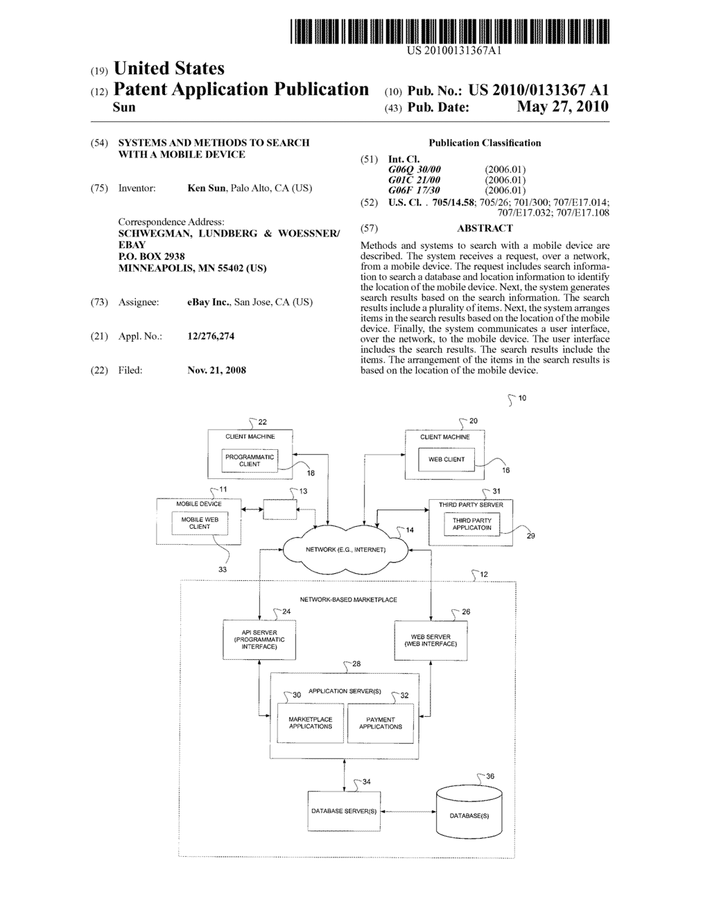 SYSTEMS AND METHODS TO SEARCH WITH A MOBILE DEVICE - diagram, schematic, and image 01