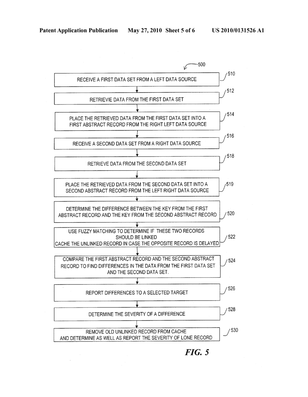 METHOD AND APPARATUS FOR RECONCILIATION OF MULTIPLE SETS OF DATA - diagram, schematic, and image 06