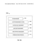 Mobile data processing system moving interest radius diagram and image