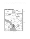 Mobile data processing system moving interest radius diagram and image