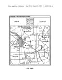 Mobile data processing system moving interest radius diagram and image